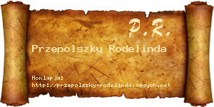 Przepolszky Rodelinda névjegykártya